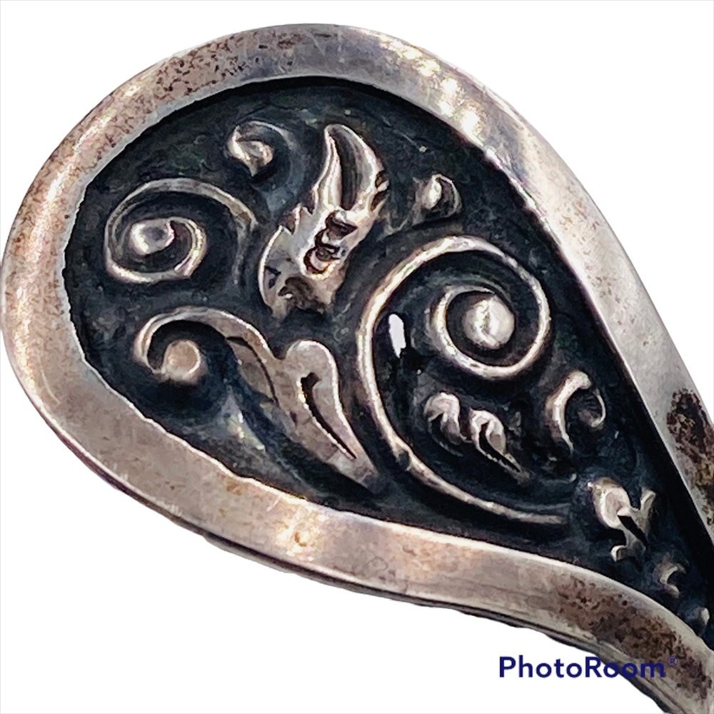 Rare Vintage 1930's Indonesian Yogya 800 Silver Lotus Flower Bracelet - Picture 4 of 9
